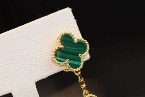 Van Cleef & Arpels Emerald Cascade Clover Clip-On Earrings