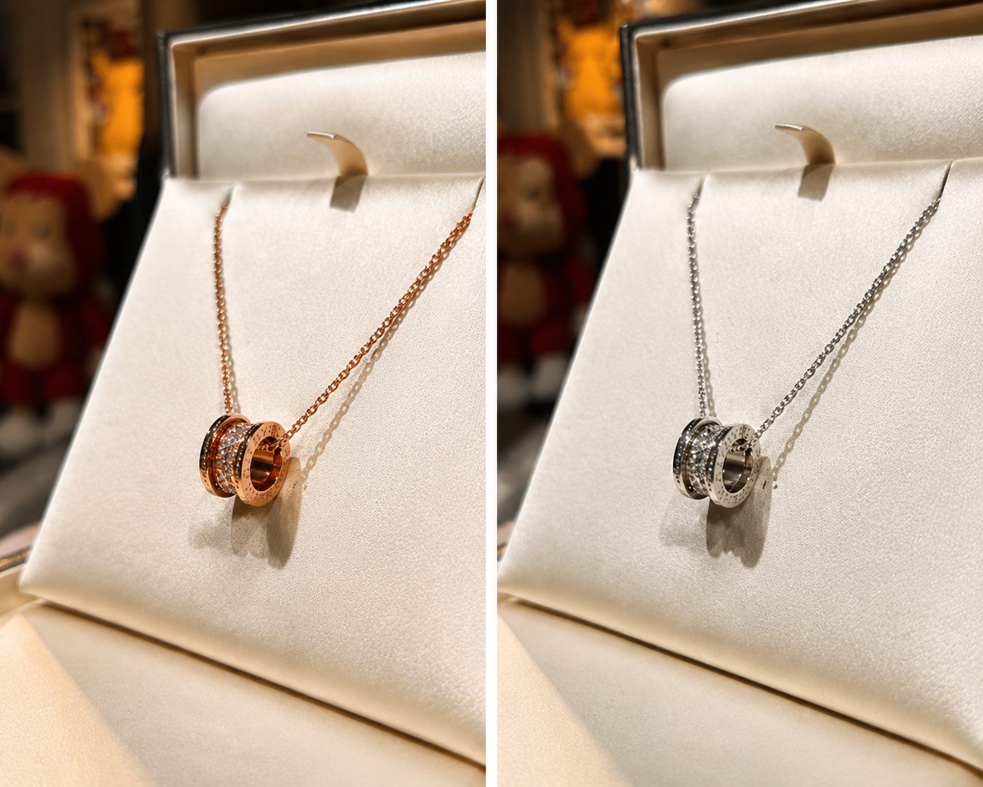 Bvlgari Gold Minimalist Pendant Necklace – Elegant Luxury Jewelry
