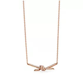 Tiffany Knot Pendant with Diamonds