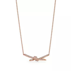Tiffany Knot Pendant with Diamonds