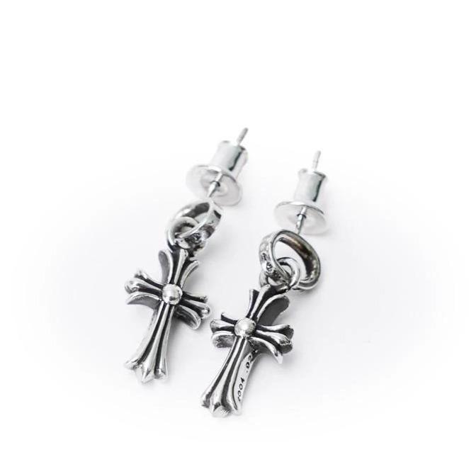 Chrome Hearts Cross Babyfat Drop Earrings
