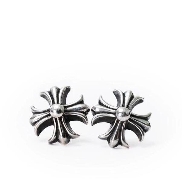 Chrome Hearts Cross Cut out Stud Earring