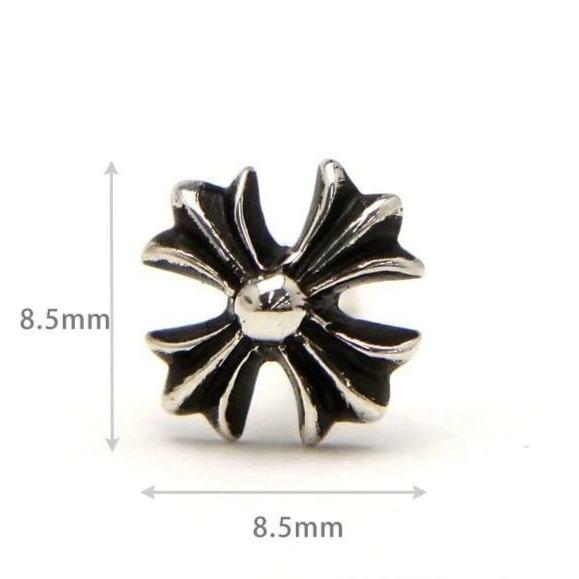 Chrome Hearts Cross Cut out Stud Earring