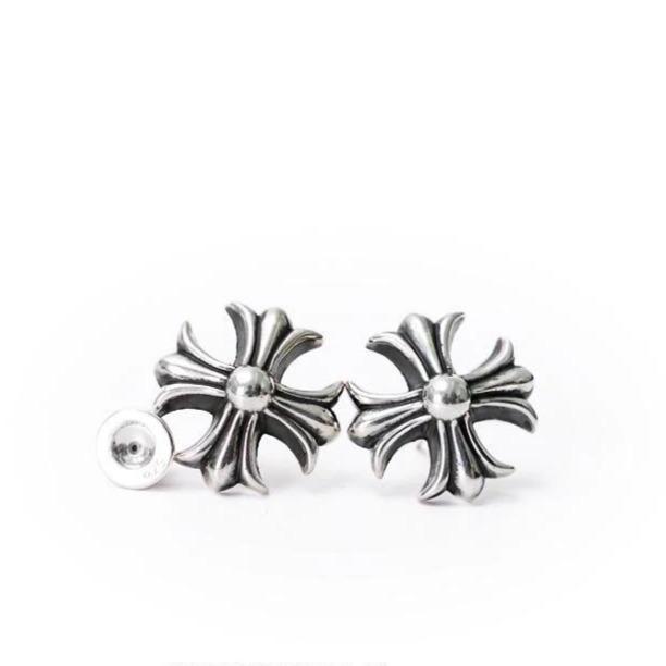 Chrome Hearts Cross Cut out Stud Earring