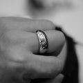 Chrome Hearts Etched Plus Band Ring
