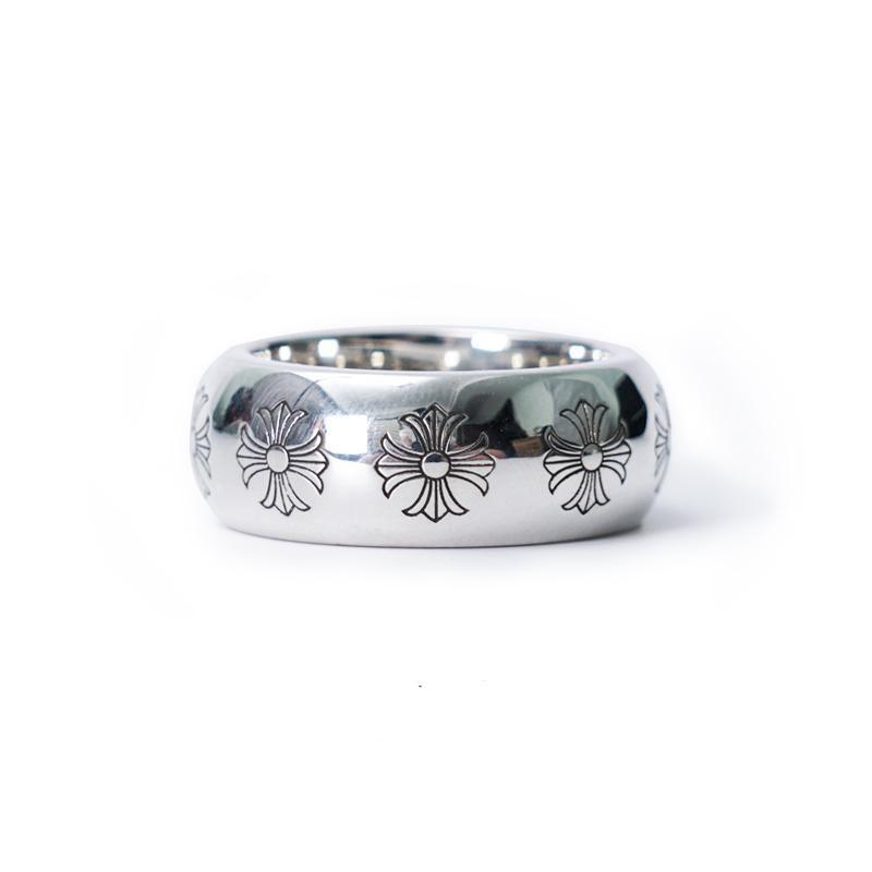 Chrome Hearts Etched Plus Band Ring