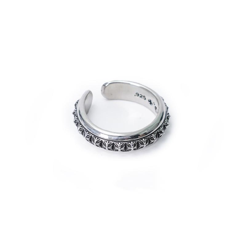 Chrome Hearts Plus Pyramid Open Band Ring