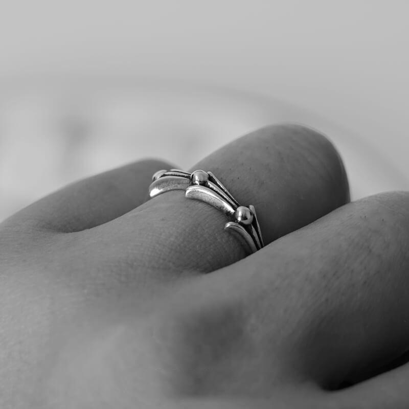 Cross With One Silver Ball Charm