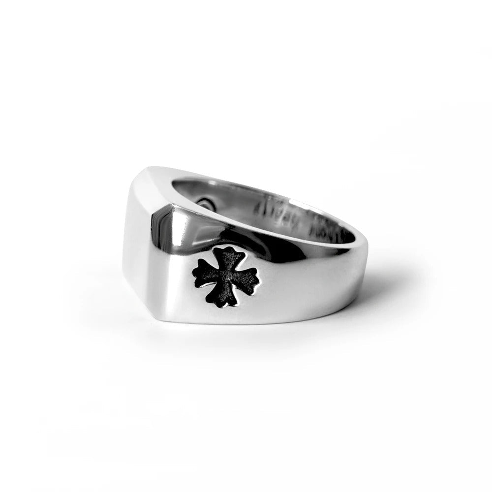 Chrome Hearts BIG PJ CROSS RING