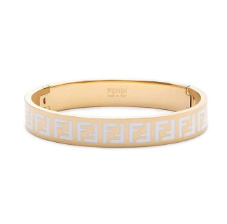 FENDI FF Pattern Signature Cuff Bracelet