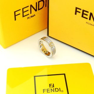 Fendi Velora FF Pavé Logo Ring