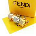 FENDI Pavé Spiral Embrace Ring