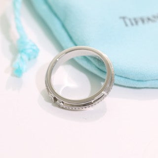 Tiffany T Diamond Stackable Ring – Elegant Luxury Fine Jewelry