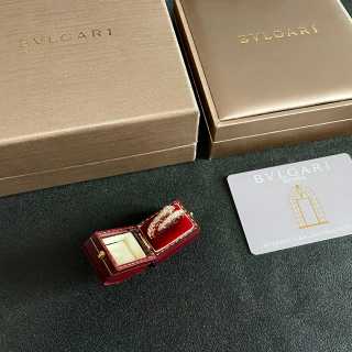 Bvlgari Rose Gold Bow Crystal Ring – Elegant Luxury Jewelry