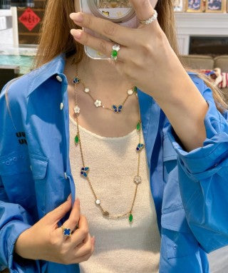 Van Cleef & Arpels Botanical Butterfly Harmony Necklace