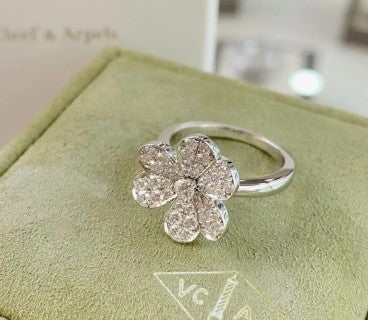 Van Cleef & Arpels Crystal Petal Bloom Ring