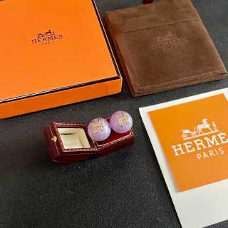Hermès Pastel Stone H Stud Earrings