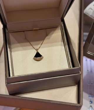 Bvlgari Colorful Fan Pendant Necklace – Elegant Luxury Jewelry