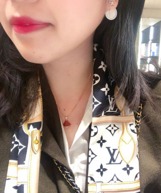 Bvlgari Rose Gold Fan Pendant Necklace – Elegant Luxury Jewelry