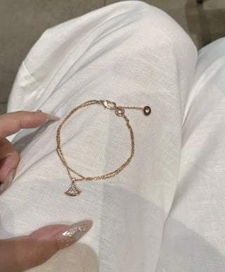 Bvlgari Rose Gold Delicate Charm Bracelet – Elegant Luxury Jewelry