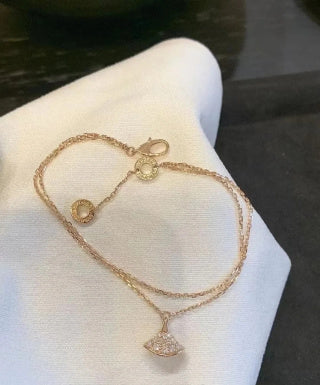 Bvlgari Rose Gold Delicate Charm Bracelet – Elegant Luxury Jewelry