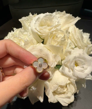 Van Cleef & Arpels Colorful Clover Trio Ring