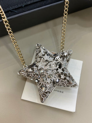 CHANEL Astrielle Diamond Star Pendant Necklace