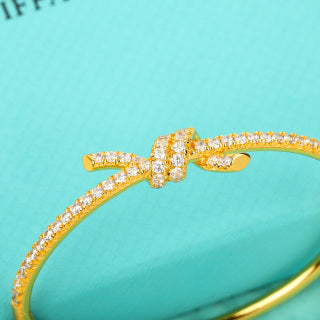 Tiffany Twisted Pavé Diamond Bracelet
