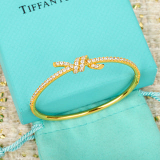 Tiffany Twisted Pavé Diamond Bracelet