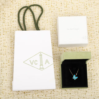 Van Cleef & Arpels Ocean Wing Butterfly Pendant Necklace