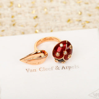 Van Cleef & Arpels Ladybird Bloom Statement Ring