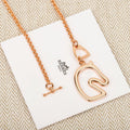 Hermès Grand Loop H Pendant Necklace