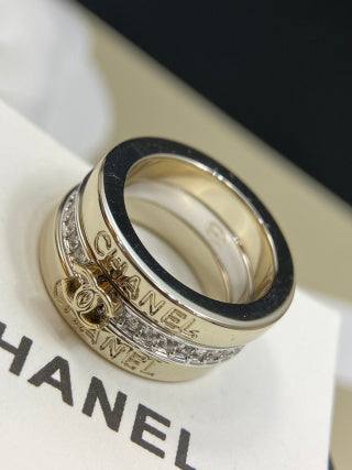 CHANEL Aurevia Triple Layer Signature Ring