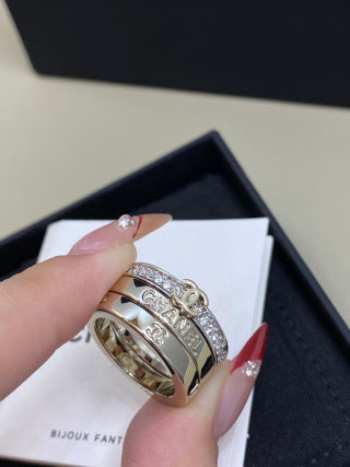 CHANEL Aurevia Triple Layer Signature Ring