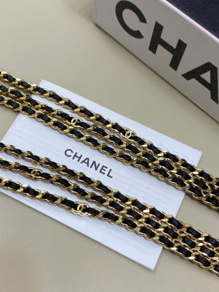 CHANEL Valerine Woven Chain Layered Necklace