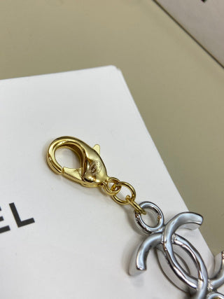 CHANEL Lorienne Dual-Tone Signature Chain Necklace
