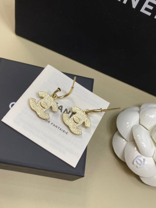 CHANEL Celestara Diamond Accent Drop Earrings