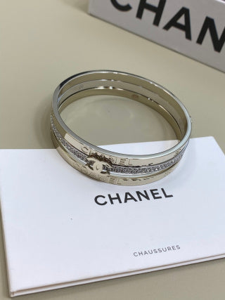 CHANEL Arabelle Triple Layer Signature Bracelet