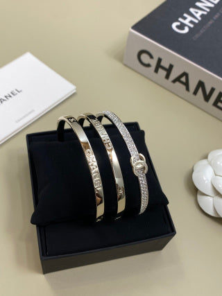 CHANEL Arabelle Triple Layer Signature Bracelet