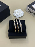 CHANEL Arabelle Triple Layer Signature Bracelet