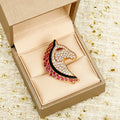 Bvlgari Ruby Crystal Bird Brooch – Elegant Luxury Jewelry
