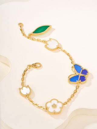 Van Cleef & Arpels Butterfly Garden Charm Bracelet