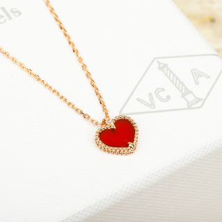Van Cleef & Arpels Ruby Heart Pendant Necklace