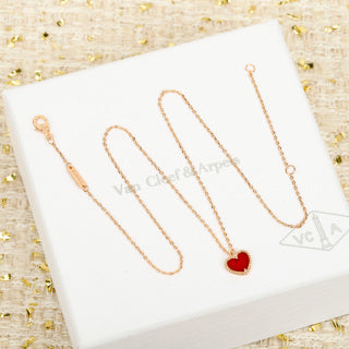 Van Cleef & Arpels Ruby Heart Pendant Necklace