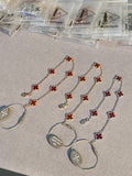 Van Cleef & Arpels Alhambra Mini 6-Motif Bracelet in Carnelian