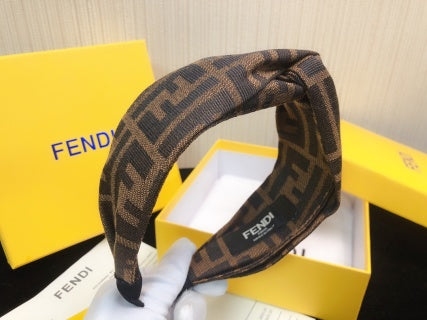 Fendi Terra FF Monogram Knot Headband