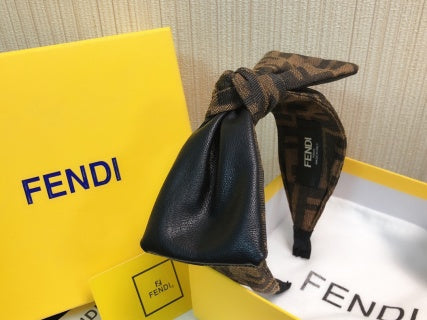 Fendi Nocturne FF Bow Accent Headband