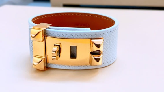 Hermès Collier de Chien Studded Leather Cuff Bracelet