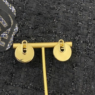 FENDI Medallion Link Drop Earrings