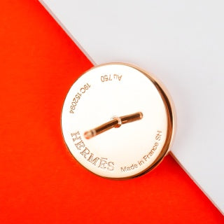 Hermès Mini Chaine d’Ancre Round Stud Earrings